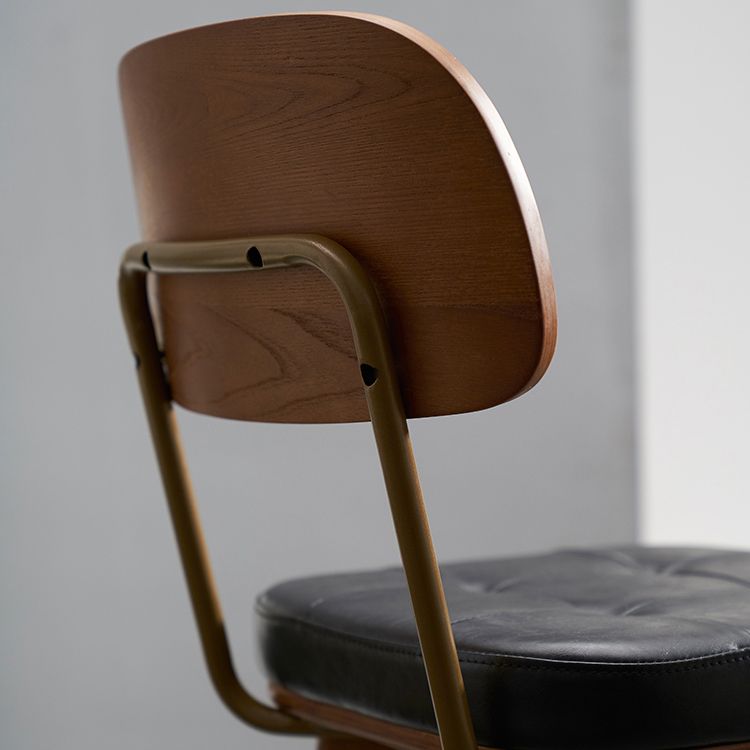 Industrial Solid Wood Bar Stools Living Room Upholstered Stool