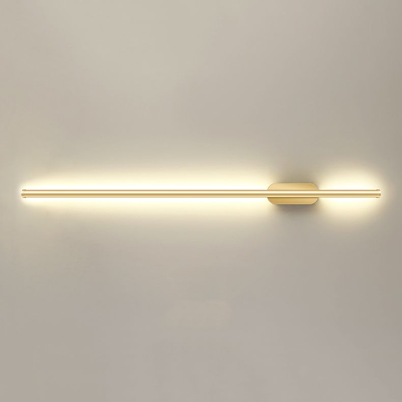 Linear Shape Metal Wall Sconce Lighting Modern Style 1 Light Wall Lighting for Living Room