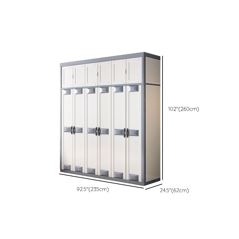 Rubberwood Wardrobe Closet Contemporary Hinged Wardrobe Cabinet