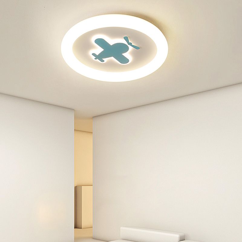 Children Flush Mount Lighting Contemporary LED Ceiling Light for Home