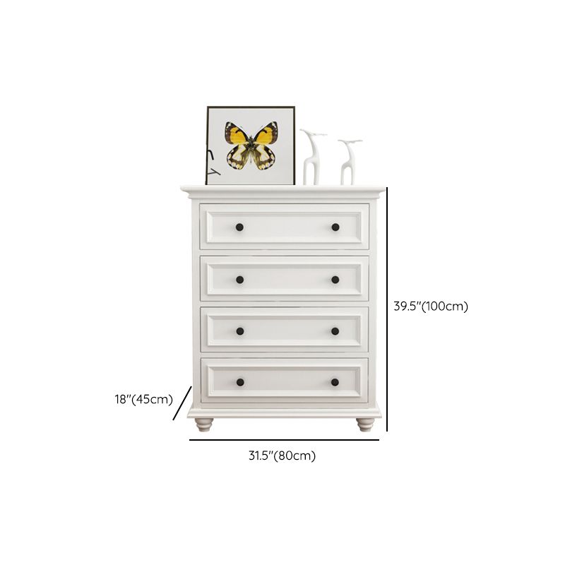 Contemporary Horizontal Double Dresser Birch Wood Storage Dresser for Room