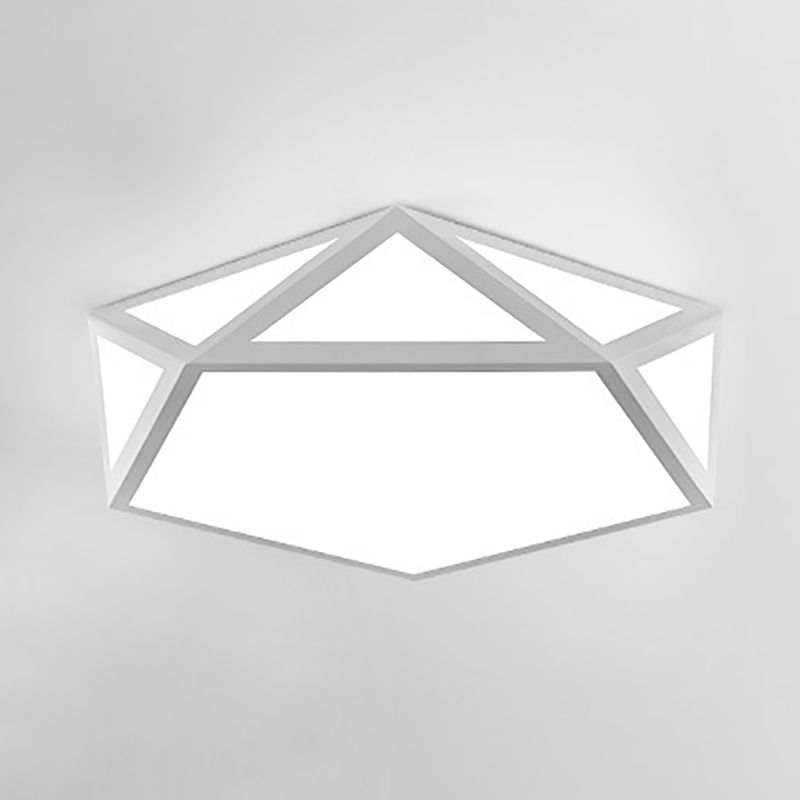 Nordic Colorful Ceiling Light Metal Geometric Flush Mount Light for Living Room