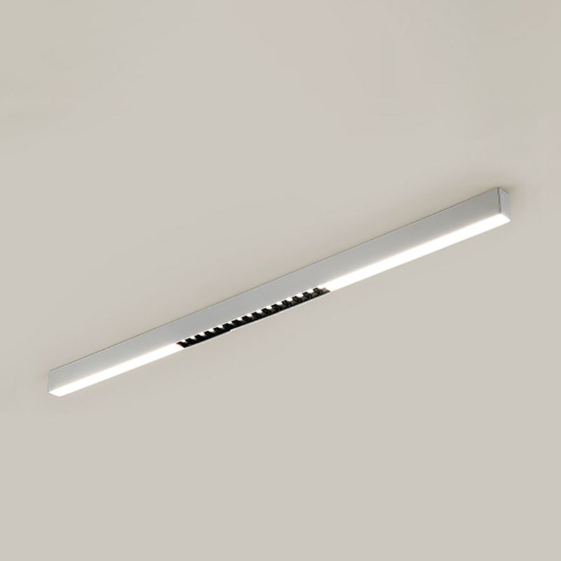 Modern Metal LED Flush Mount Linear Shape Ceiling Light with Acrylic Shade for Passage