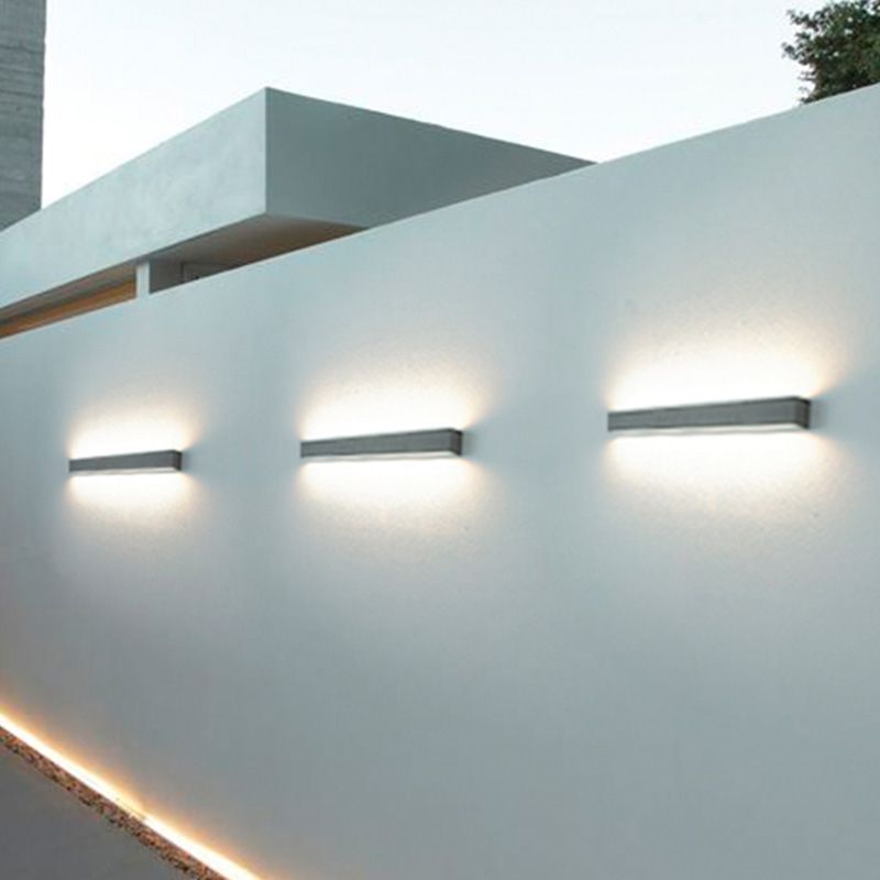 Modern Minimalist Style Linear Up and Down LED Wall Sconce Metal Wall Mounted Lamps
