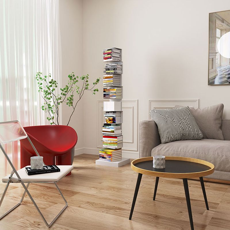 Modem Metal Bookshelf Geometric Shelf Bookshelf for Home Office 13.8" W