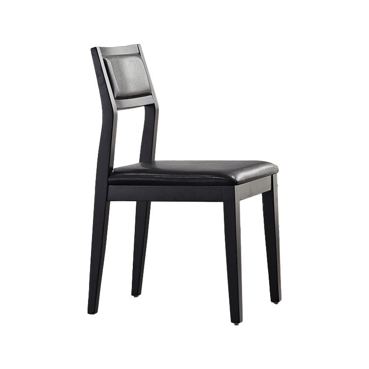 Eigentijdse stoelen Dining Armless Open Achterzijde stoelen met houten benen voor keuken