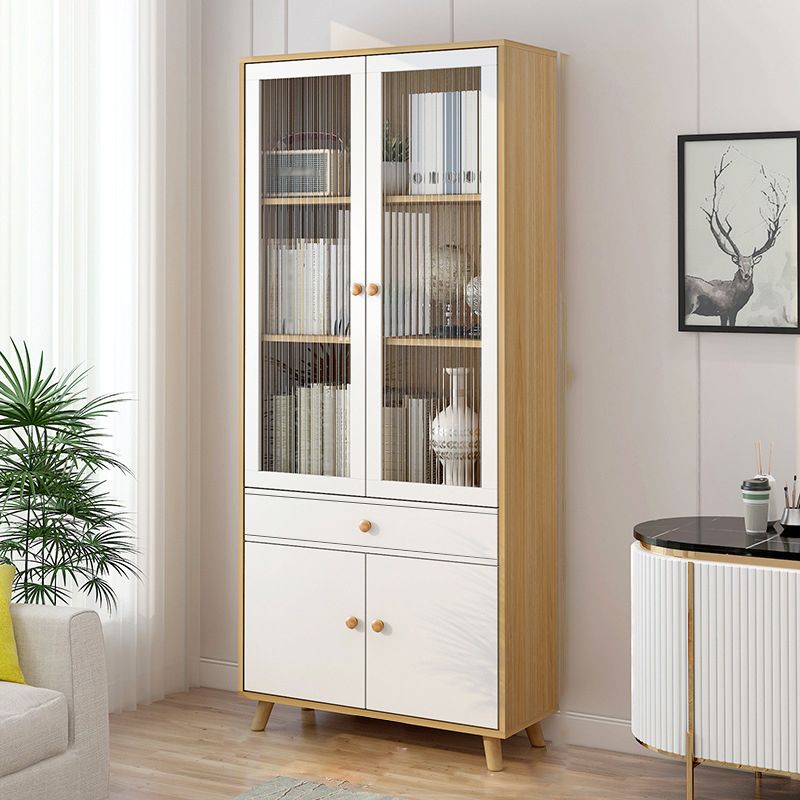 Scandinavian 11.8" Wide Standard Bookcase Manufactured Wood Bookshelf