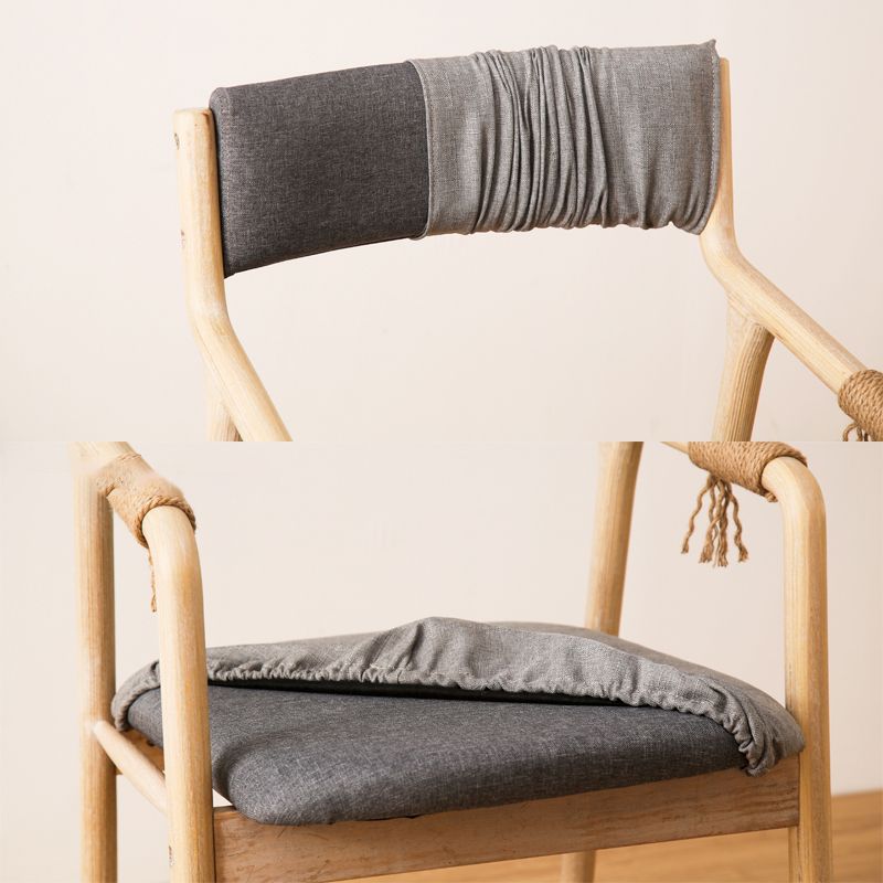 Ensemble de chaises en bois de style traditionnel, bras arrière ouvert, chaises de cuisine et de salle à manger