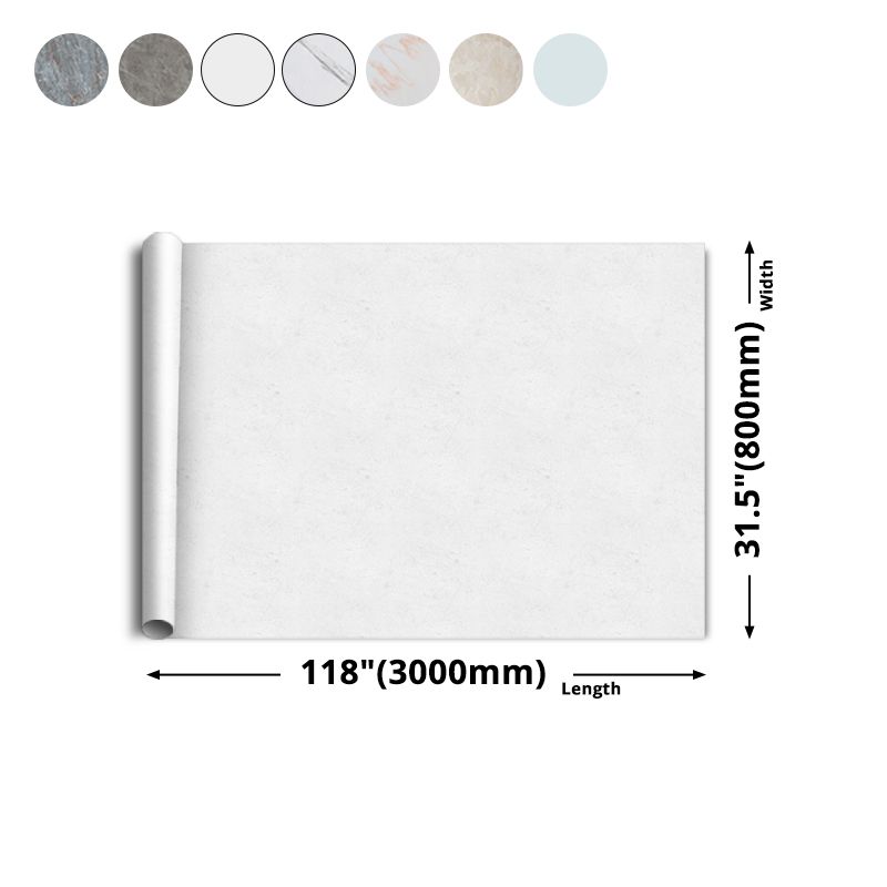 Modern Wallpaper PVC Rectangular Peel & Stick Backsplash Tile