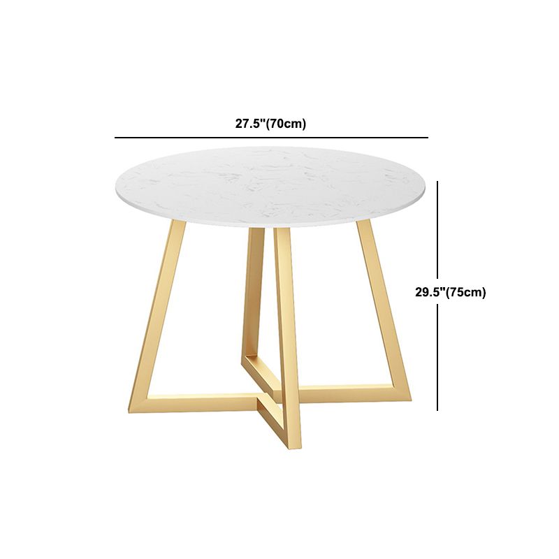 Glam Round Dinette Set 1/4/5 Pieces Marble Dining Table Sets