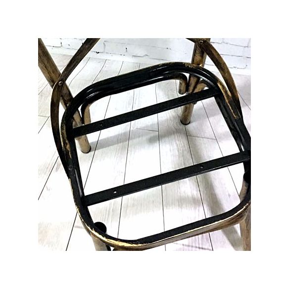 Industrial Style Metal Chairs Dining Room Kitchen Cross Back Side Chair