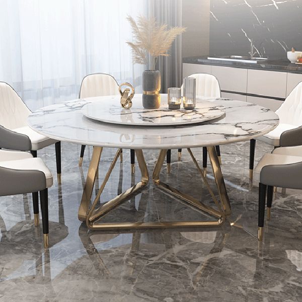 Traditional Luxury Dining Table Round Dining Table for Dinner Room