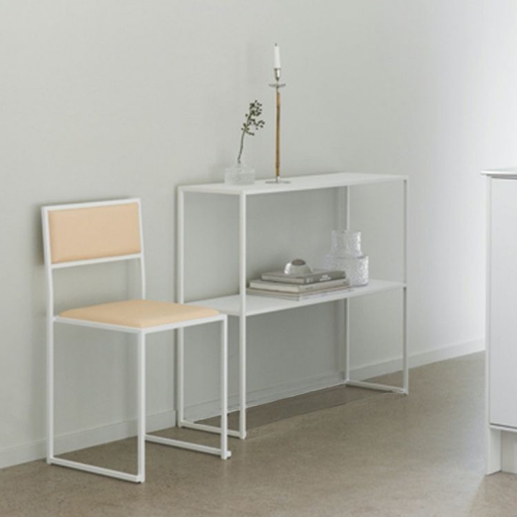 Modern 1-shelf Console Table Sled Iron Rectangle Storage Console Sofa Table