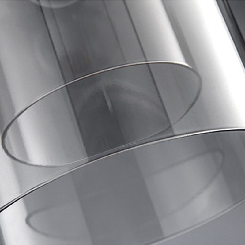 Double Glass Bell Hanging Lamp in Modern Concise Style Lacquered Iron Pendant Light for Bedroom