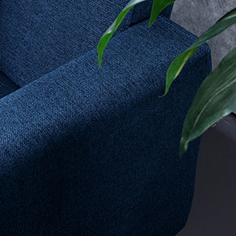 Cotton Blend Loose Back Square Arm Slipcovered Convertible Sofa Bed
