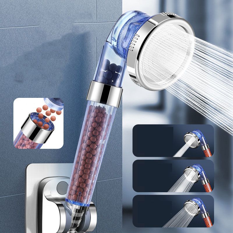 Shower Head Massage 3-Jet Round Adjustable Spray Pattern Shower Head Combo