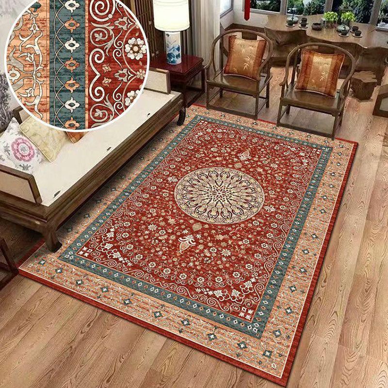 Antiquen Glamour Wohnzimmer Teppich Victorian Blumendruck Innenteppich Polyester Easy Care Friendly Waschmaschine Teppich