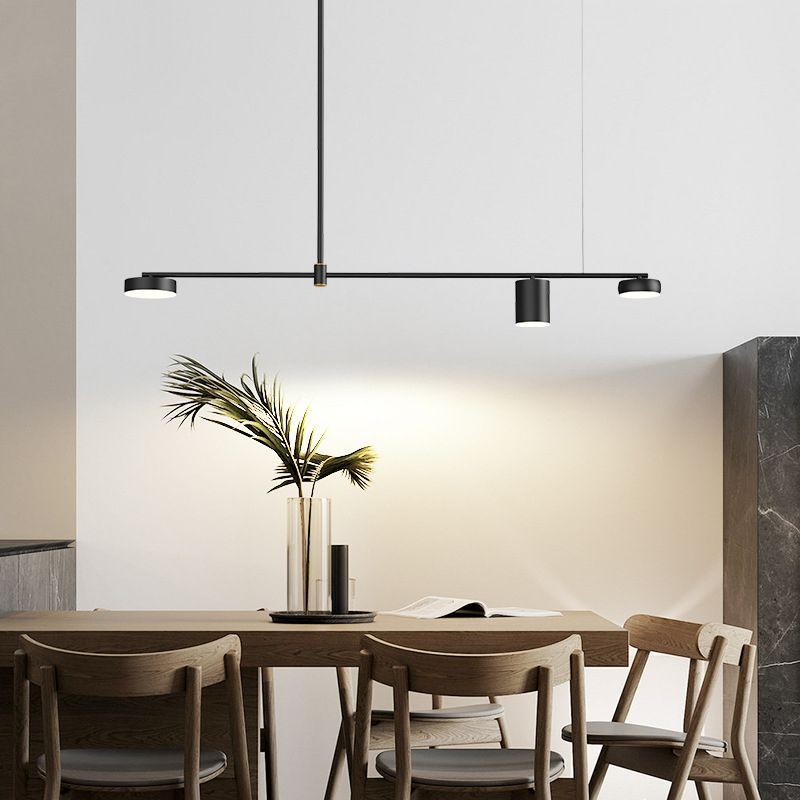 Drum Island Lighting Acrilic Contemporary Simplicity Fidurs a sospensione per il ristorante