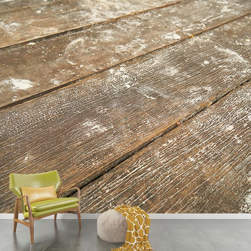 Wood Grain Mural 3D Mildew Resistant Decorative Room Wall Mural