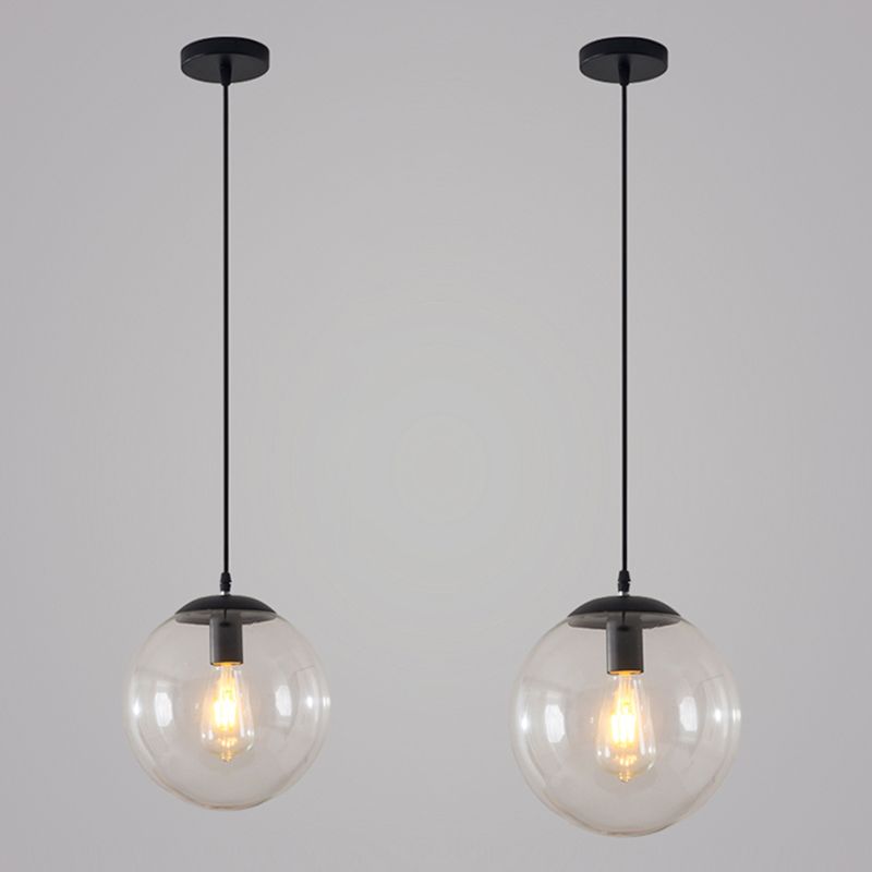 Ball suspendu éclairage industriel d'éclairage avec une teinte en verre pour le salon