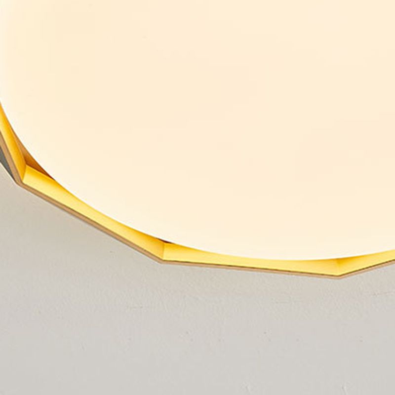 Geometric Flush Mount Fixture Contemporary Metal 2 Lights Flush Light