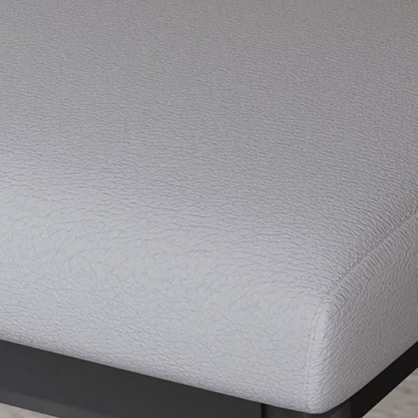 Modern Grey Standard Leather Solid Color Rectangle Indoor Standard