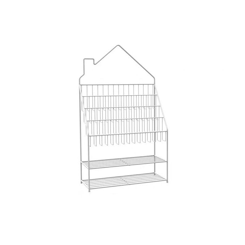 Industrial Metal Ladder Bookshelf Closed Back Iron Bookshelf für Zuhause