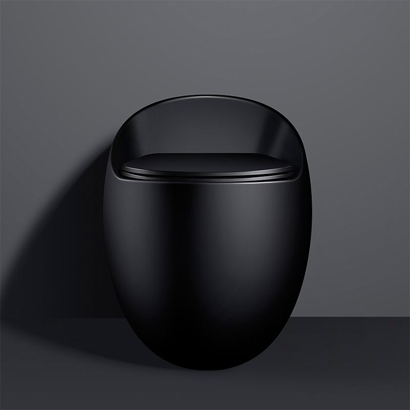 Modern All-In-One Round Toilet Bowl Floor Mounted Porcelain Urine Toilet