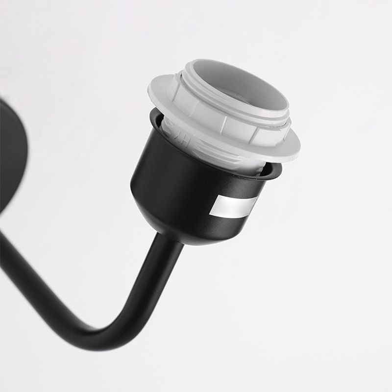 Contemporary Golden/Black Bathroom Vanity Light Fabric Shaded Wall Light Sconces