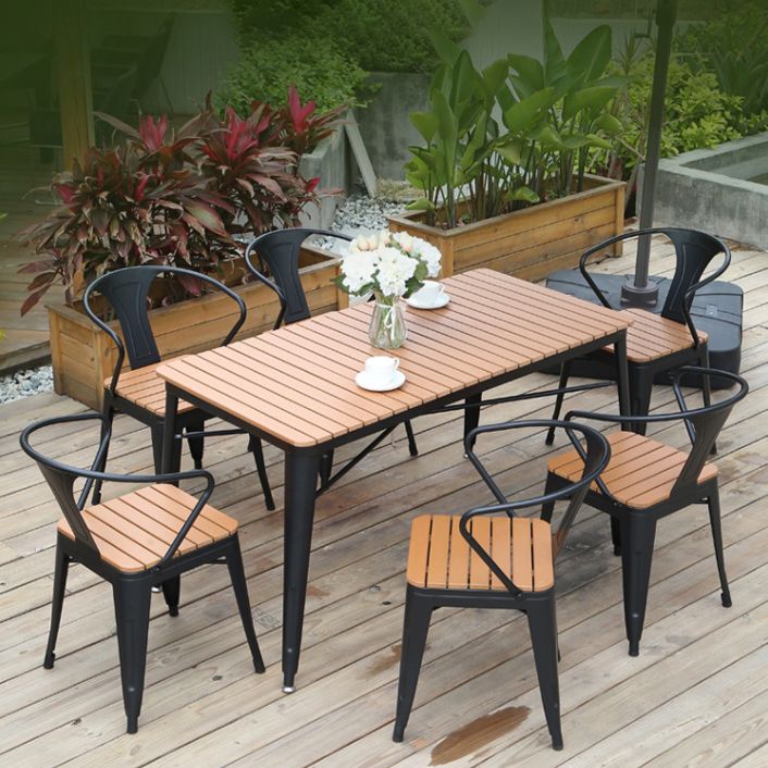 Modern Style Rectangle Table Set 1/2/5/7 Pieces Dining Set for Kitchen