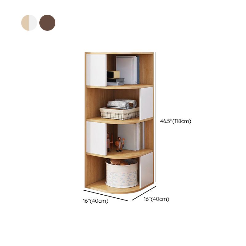 Urban Bookcase Engineered Wood Closed Back Shelf Bookcase for Living Room