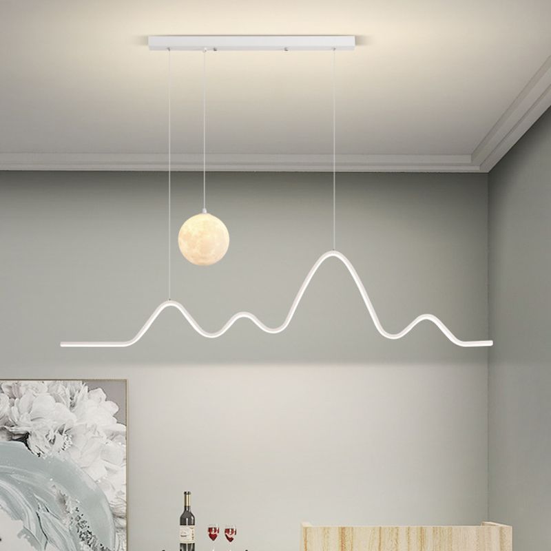 Minimalist LED Ceiling Pendant Light Linear Kitchen Island Fixture