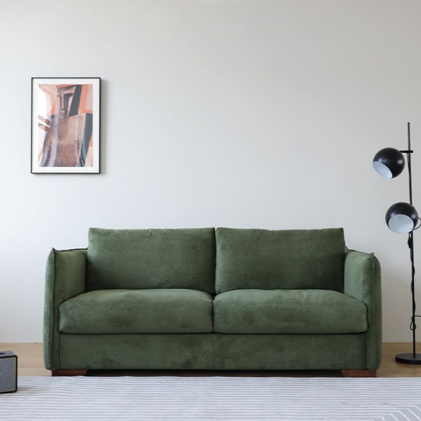 Scandinavian Sofa Fabric Living Room Pillows Square Arm Standard Sofa Bed