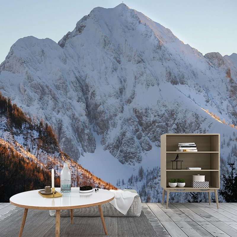 Mountain Wall Mural Wallpaper Modern Style Mildew Resistant Bedrom Mural