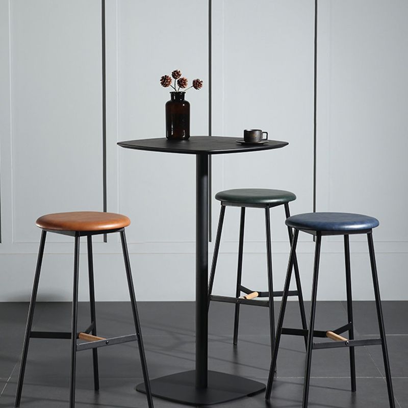 Contemporary Pub Table 40.6"H Square Bar Table for Indoor and Breakroom