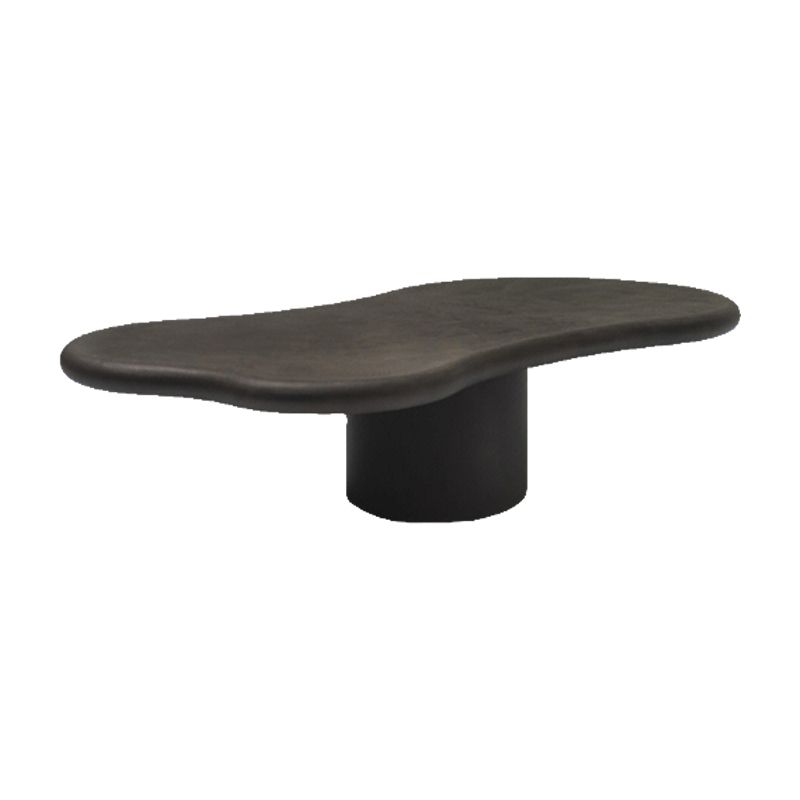 Pedestal Coffee or End Table Contemporary Slate Coffee Cocktail Table