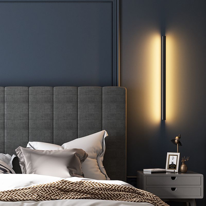 Nordic Modern Metal 1-Light Wall Mount Lamp Linear Wall Sconce for Bedroom