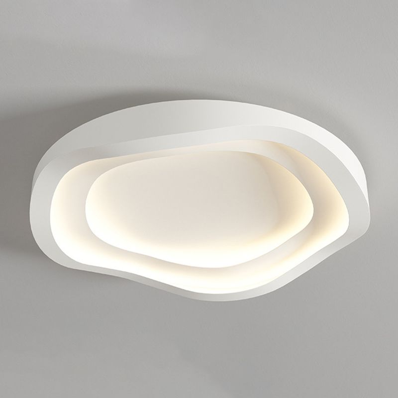 Contemporary White Flush Mount Lighting Unique Acrylic Ceiling Light