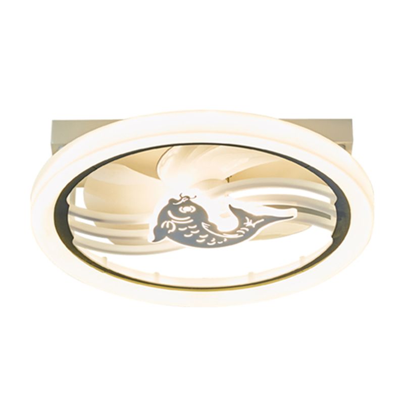 Acrylkreis LED Deckenventilator Leuchttie