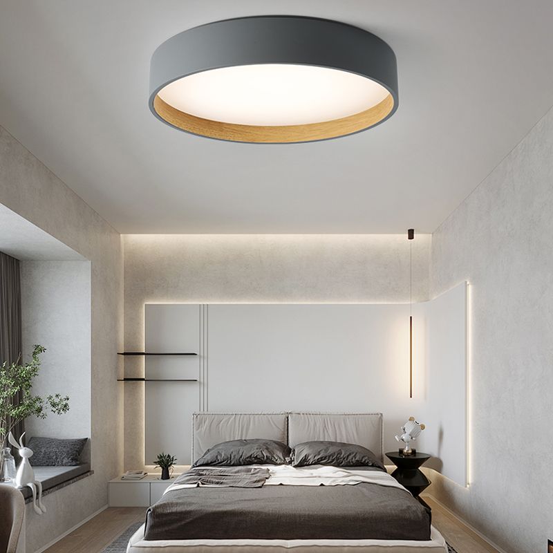 Wrought Iron LED Flush Mount in Modern Creative Style Acrylic Circular Ceiling Light