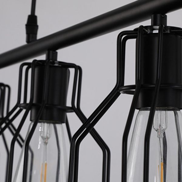 Metal Island Pendant Industrial Style Island Light Fixtures for Living Room
