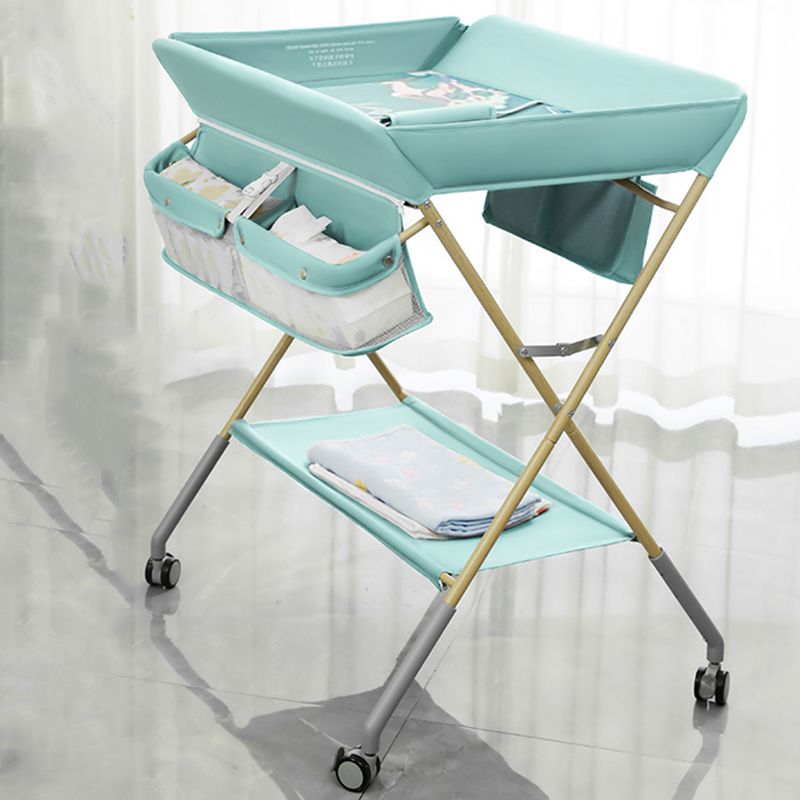 Folding Changing Table Baby Changing Table with 2 Storage Baskets