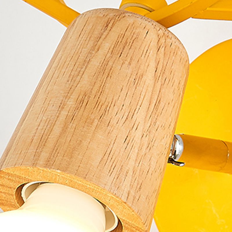Nordic Metal Wall Light Colorful Single Light Wall Sconce for Living Room
