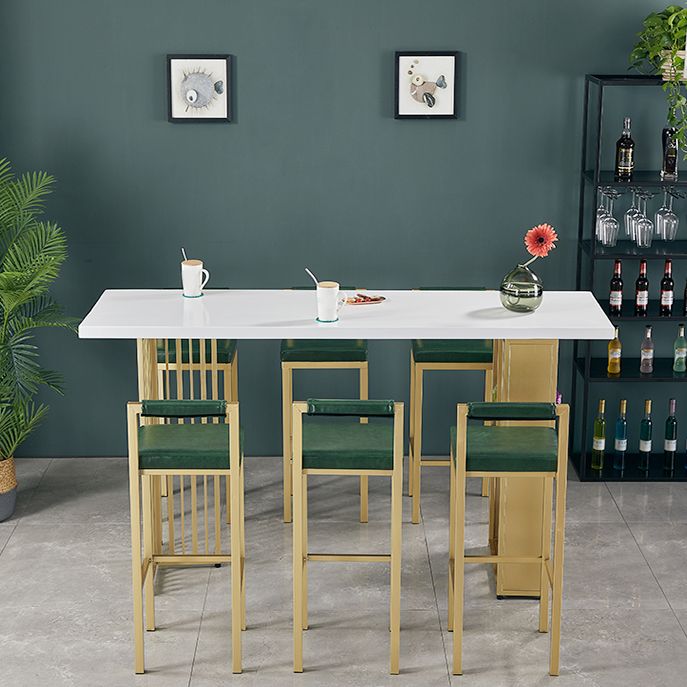 1/2/7 Pieces Pub Dining Set Rectangular Table and Stool Set for Dining Room