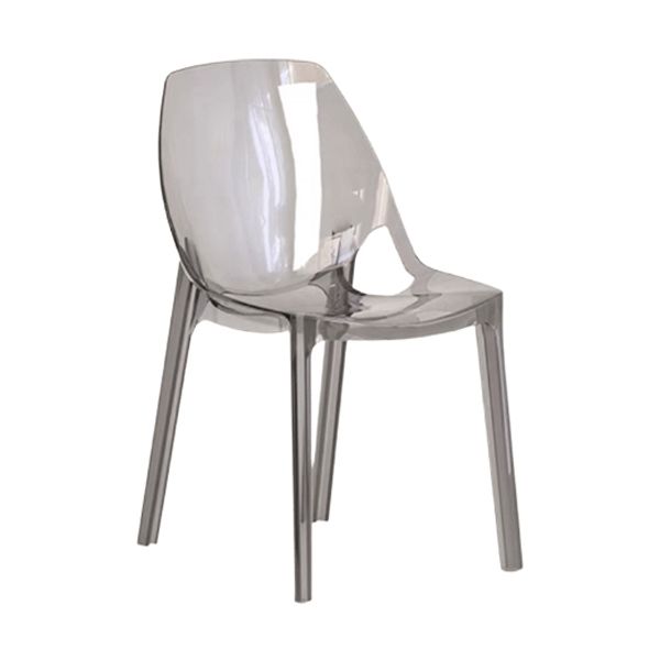 Dining Room Modern Plastic Armless Parsons Dining Side Chair