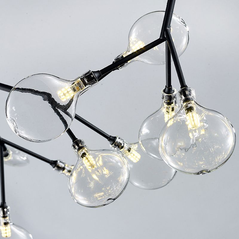 Candelera de acrílico acrílico ligero de techo de techo de aerosol moderno