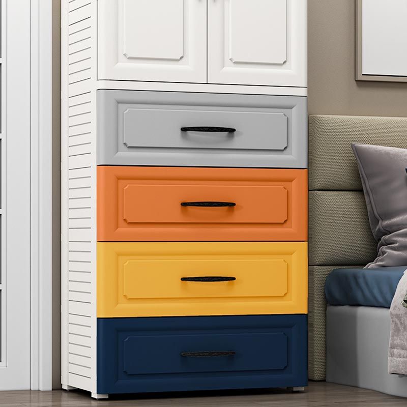 Contemporary Wardrobe Closet Plastic Wardrobe Cabinet with Legs