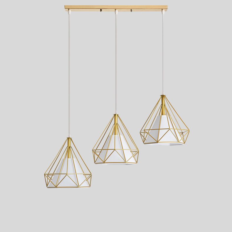 Diamond Iron Cluster Anhänger Beleuchtung moderne minimalistische Hanglampe für Esstisch