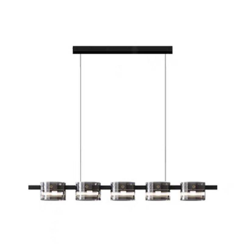 Nordic LED Island Lighting Fixture Simple Glass Hanging Light for Dining Room