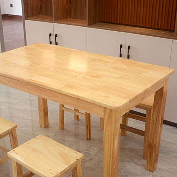 Industrial Solid Wood Dining Table Kitchen Standard Dining Table with 4 Legs
